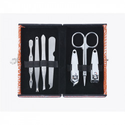 Bifull 7-częściowy Zestaw do manicure Pomarańczowe łuski