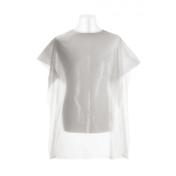 Bifull Jednorazowa Peleryna Polietylenowa 90x115cm Tella Biała