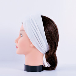 Bifull Biała Opaska do włosów Kosmetyczna