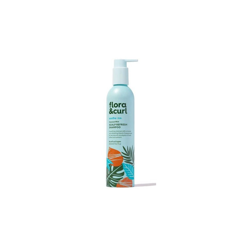 Flora Curl Soothe Me Kokos Mięta Odświeżający Szampon do Skóry Głowy (300ml)