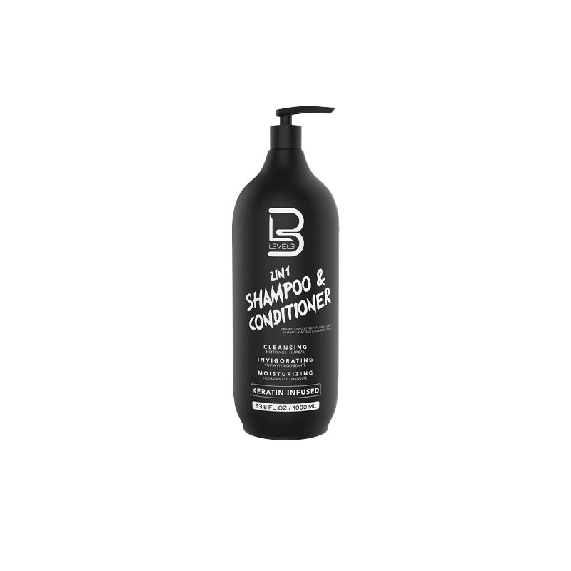 L3vel3 2 w 1 Szampon i Odżywka z Keratyną (1000ml)