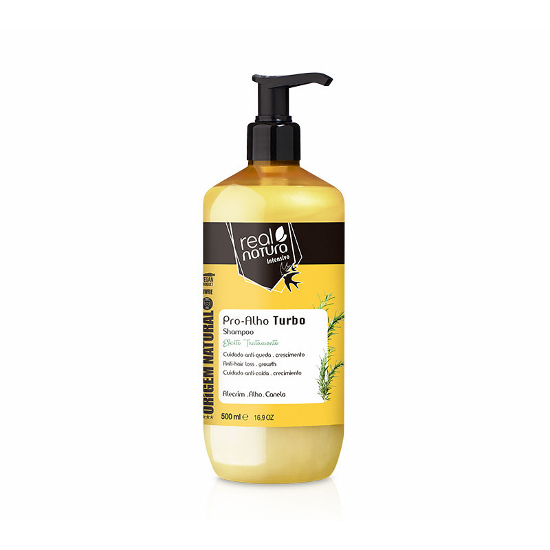 Real Natura Szampon Bez Soli Czysty Czosnek 500ml