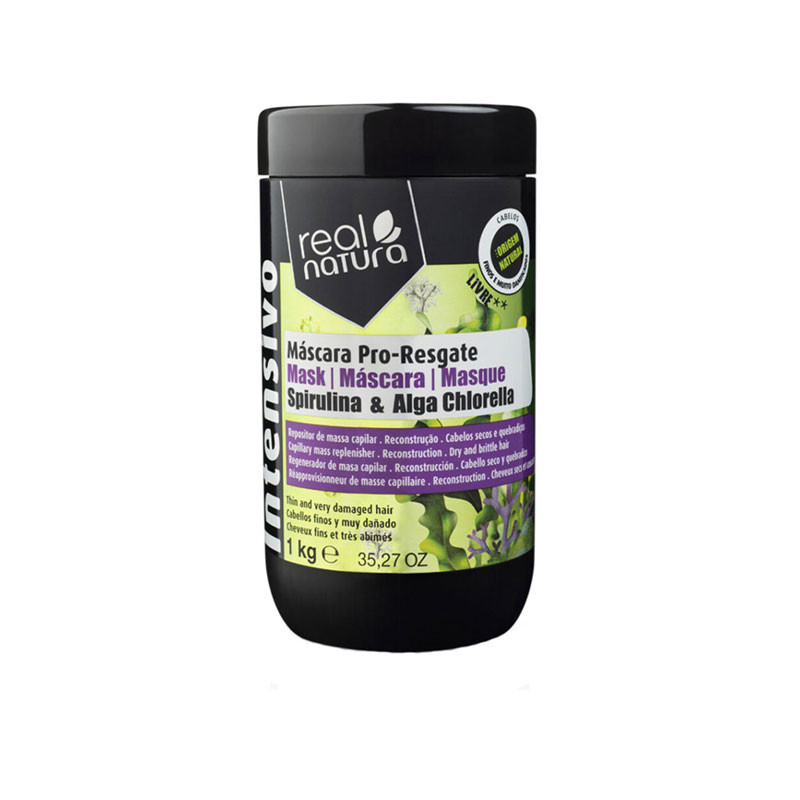 Real Natura Bez Soli Maska Pro-Rescue Algi Spirulina i Chlorella 1000ml