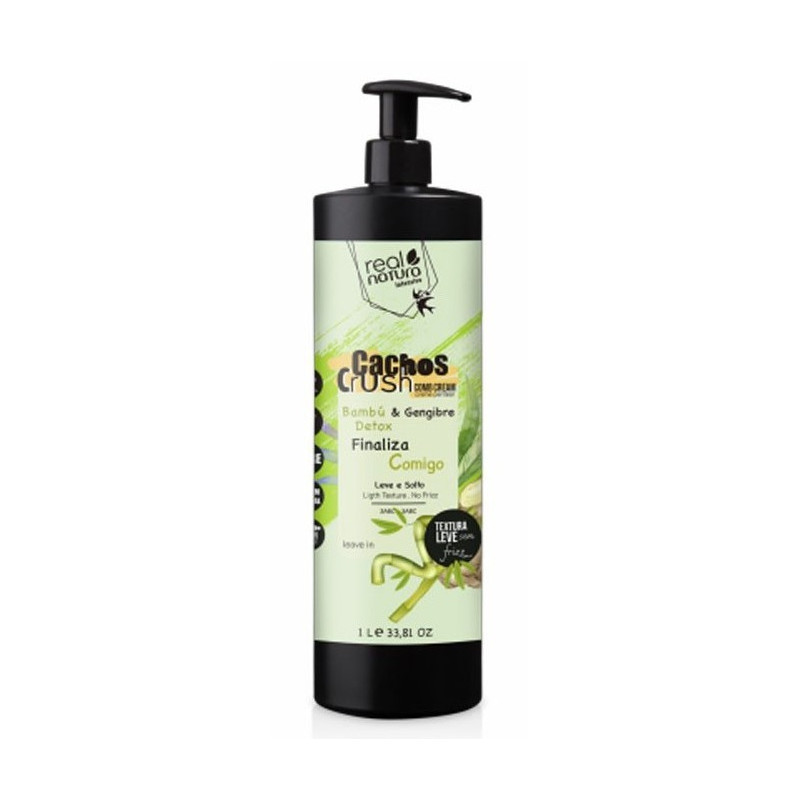 Real Natura Cachos Crush Krem do rozczesywania Bambus & Gencigre (1000ml)