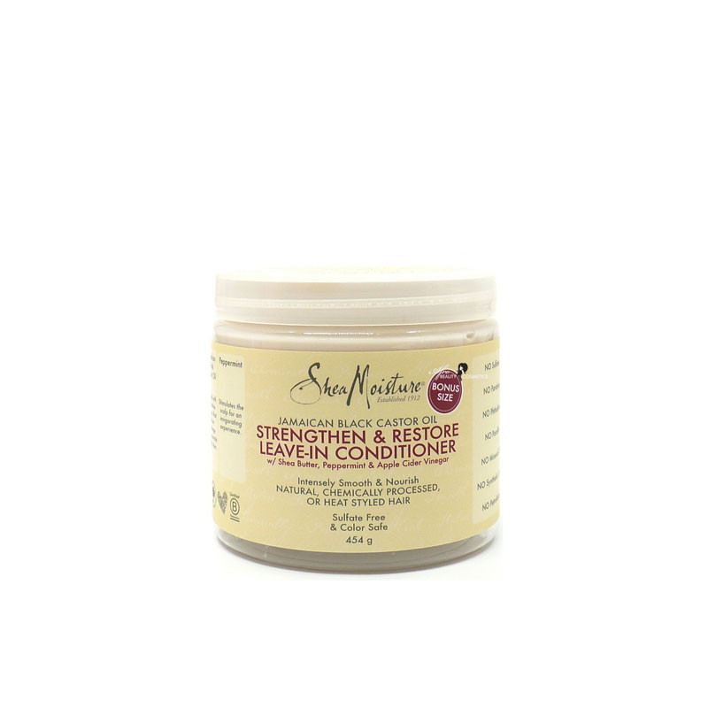 Shea Moisture Jamajski Czarny Olej Rycynowy Wzmacniająca i Odbudowująca Odżywka Bez Spłukiwania (431g/454g)