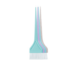 Profesjonalny zestaw pędzli do koloryzacji Wad Zielony, Fioletowy, Niebieski Naturalne + Białe Włosie 4 szt./pudełko