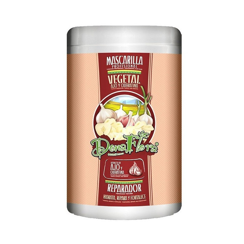 Dona Flora Maska do Włosów Naprawcza z Czosnkiem i Keratyną (1000ml)