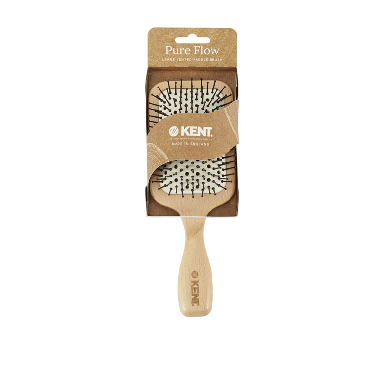 Kent Brushes Pure Flow Duża Szczotka Paddle z Otworami Wentylacyjnymi