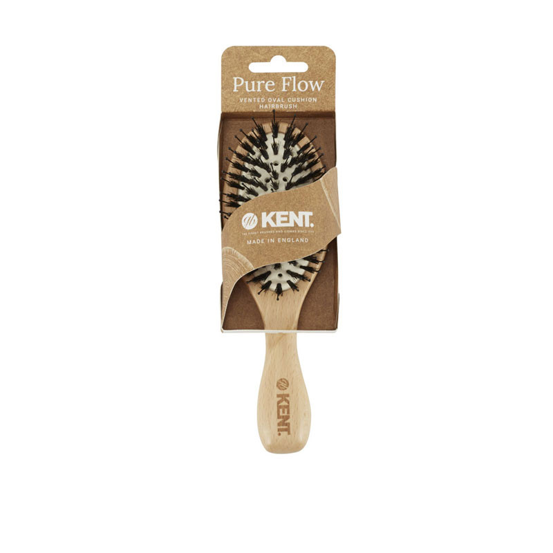 Szczotka do włosów Kent Brushes Pure Flow Vented Oval Cushion