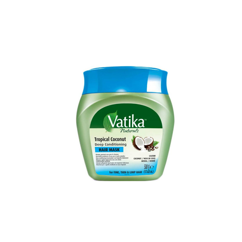 Vatika Tropikalny Kokos Głęboko Odżywcza Maska do Włosów (500gr)