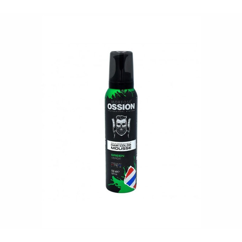 Ossion Półtrwała pianka koloryzująca Zielony (150ml)