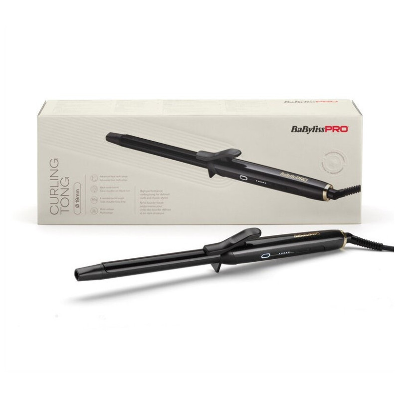 Babyliss Pro Wysokowydajna Lokówka z Tlenkiem Czarnym 19mm