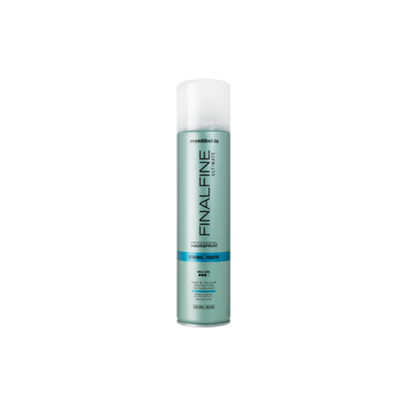 Montibel·lo FinalFine (Strong Gas Free) Shine profesjonalny spray do włosów - Bez gazu (400ml)