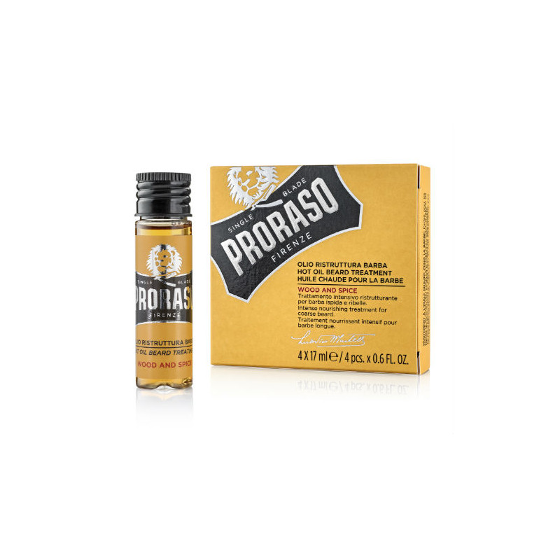 Proraso Żółta Linia Gorąca Kuracja Olejowa (4x17ml)