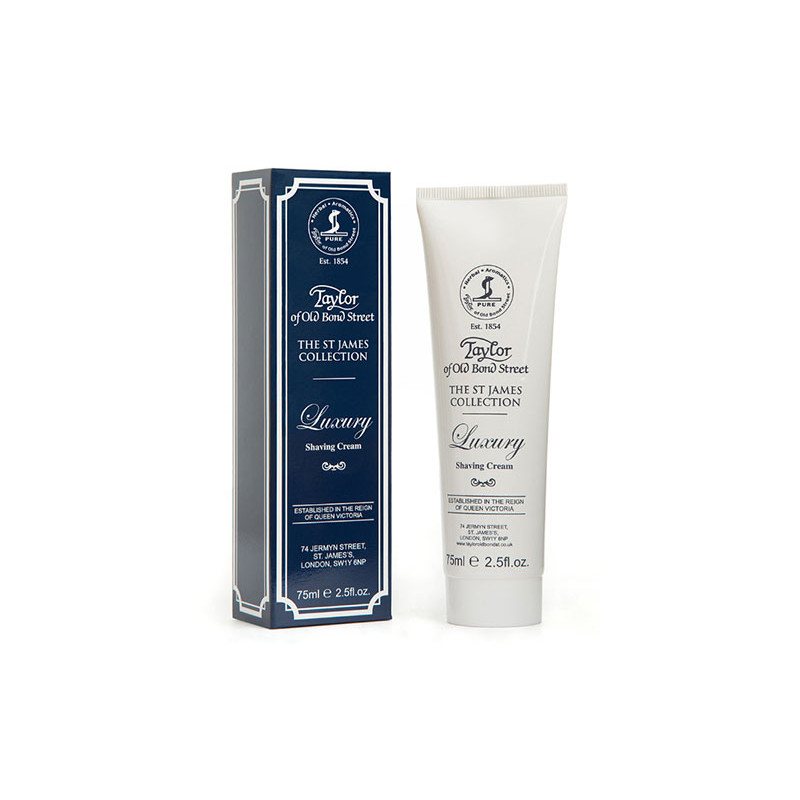 Taylor of Old Bond Street St James Collection Luksusowy krem do golenia w tubce (75ml)