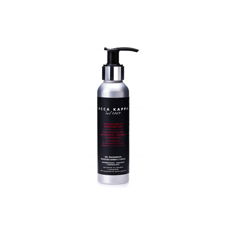 Acca Kappa Kolekcja Barber Shop Przezroczysty Żel do Golenia (125ml)