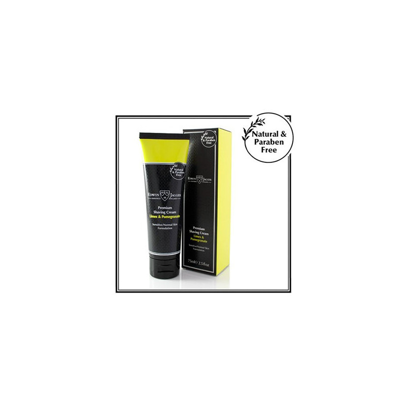Edwin Jagger Edwin Jagger Naturalny Limonkowo-Granatowy Krem do golenia Tubka (75ml)
