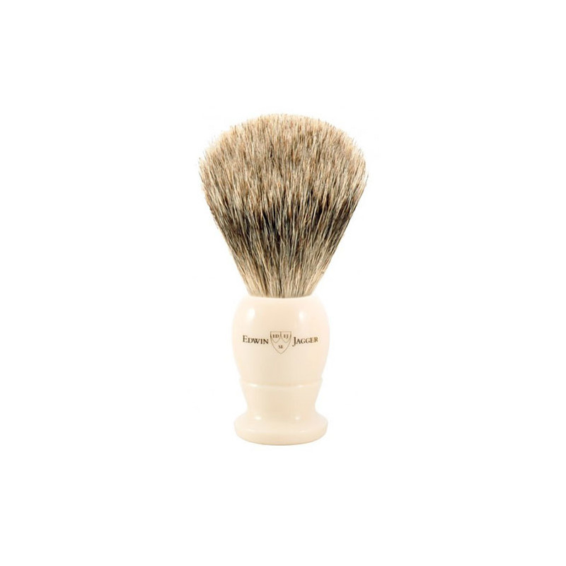 Edwin Jagger Pędzel do golenia z borsuka Najlepszy Borsuk Kość Słoniowa