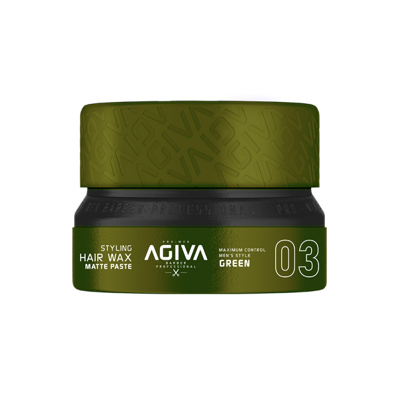 Agiva Wosk do stylizacji włosów Pasta matująca Zielony 03 (155ml)
