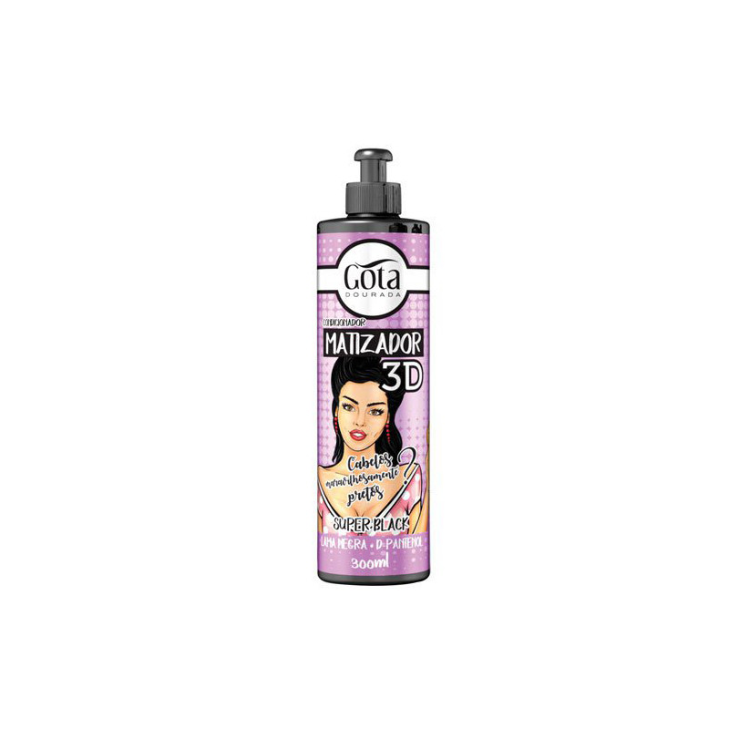 Gota Dourada Matujący 3D Super Czarny (300ml)