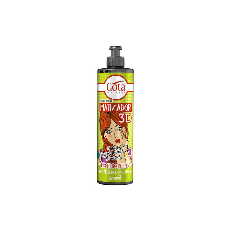Gota Dourada Matujący 3D Intensywna Czerwień (300ml)