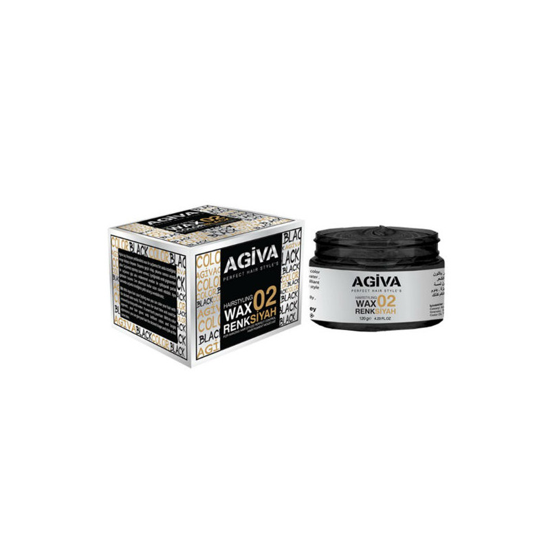 Agiva Wosk pigmentowy do włosów 02 Czarny (120g)