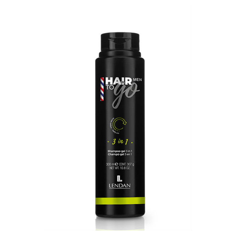 Lendan Hair To Ho Men 3w1 Szampon, Żel pod prysznic i Energetyzujący Żel do golenia
