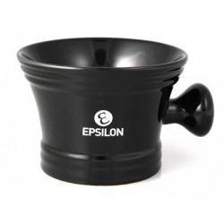 Epsilon Czarny Ceramiczny Tygiel do Golenia ze Stojakiem