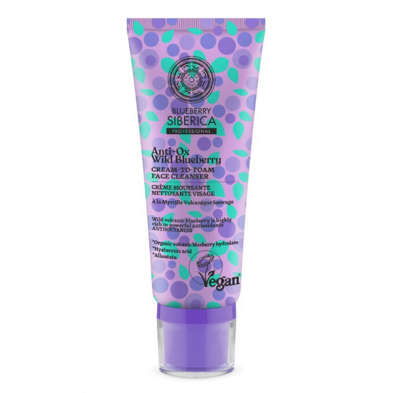Natura Siberica Blueberry Cream To-Foam Face Cleanser (100ml)