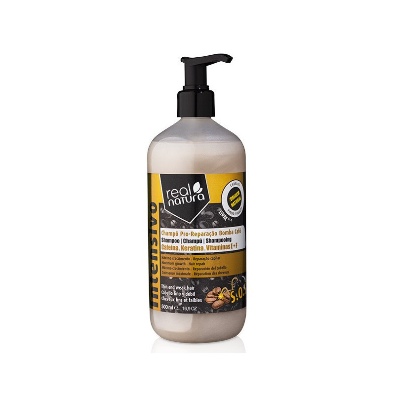 Real Natura Pro-Cor Naprawa Bomba Kawowa Szampon Bez Soli (500ml)