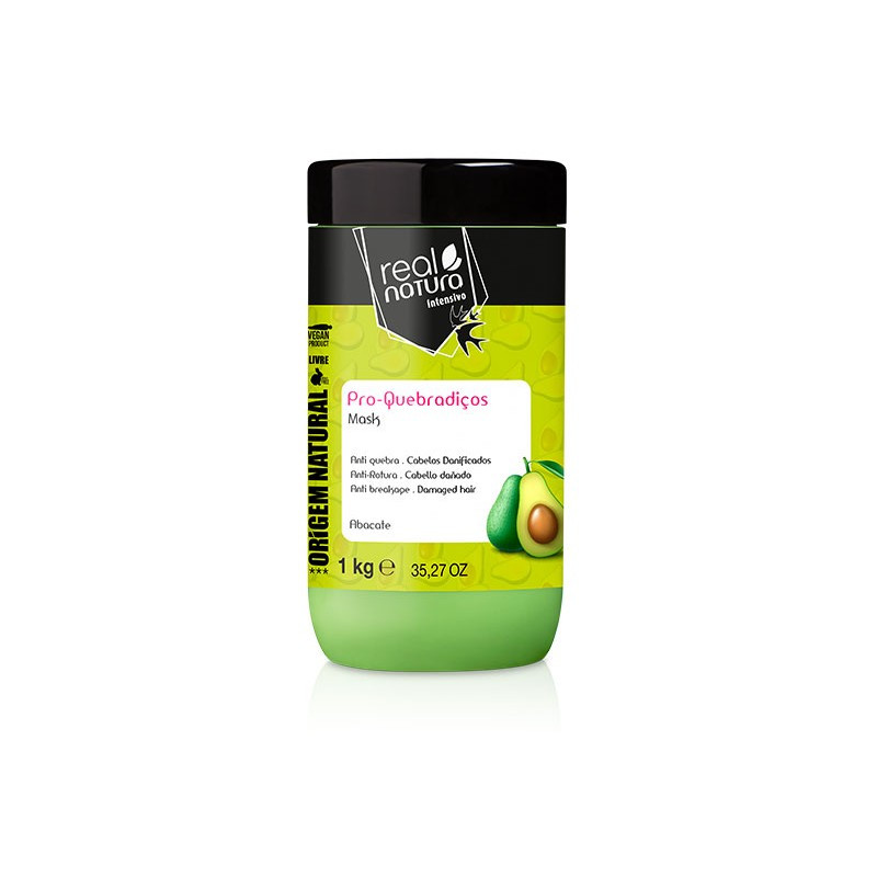 Real Natura Przeciw Łamliwości Awokado Bez Soli Maska (1Kg)