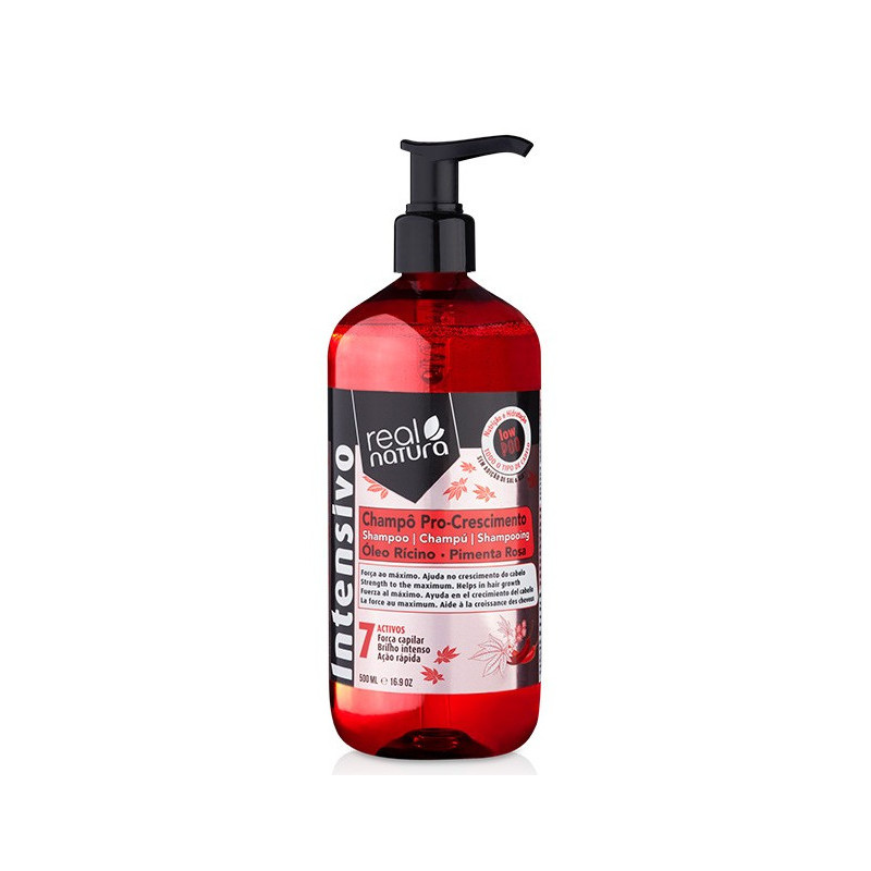 Real Natura Pro-Wzrost Szampon Bez Soli (500ml)
