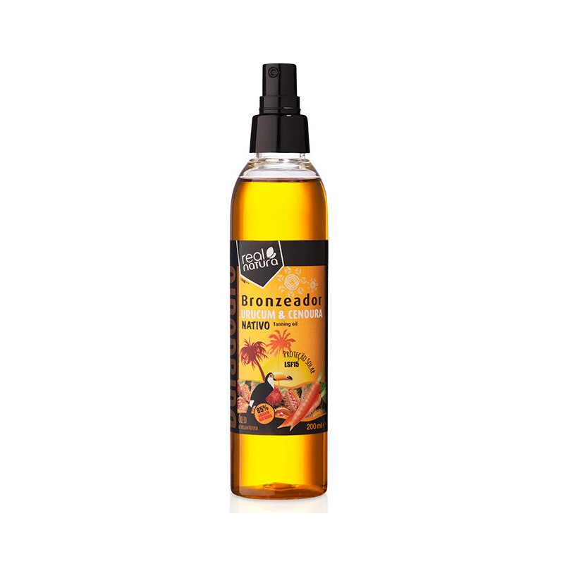 Real Natura Urucum+Ceneura Olejek do opalania SPF15 (200ml)