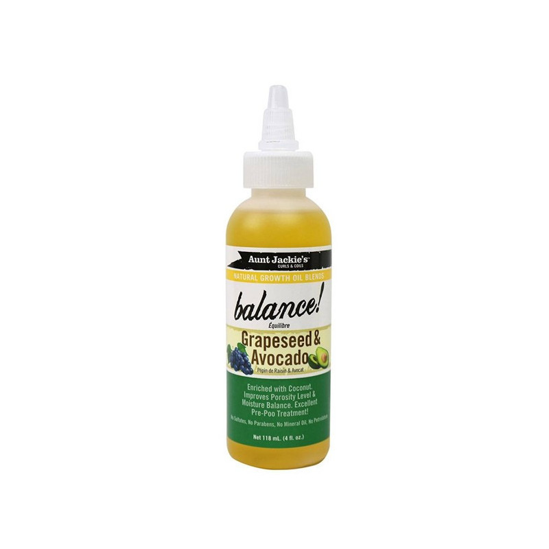 Aunt Jackie's Naturals Równowaga Olejków Pestki Winogron i Awokado (118ml)