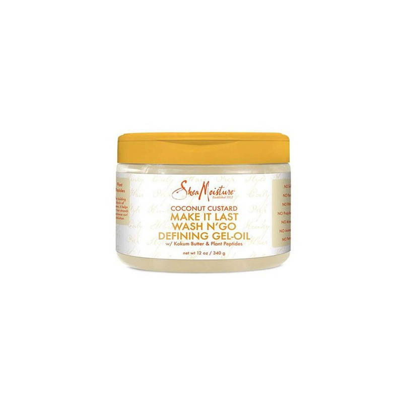 Shea Moisture Kokosowy Budyń Utrwalający Wash N' Go Definiujący Żel-Olejek (340gr)