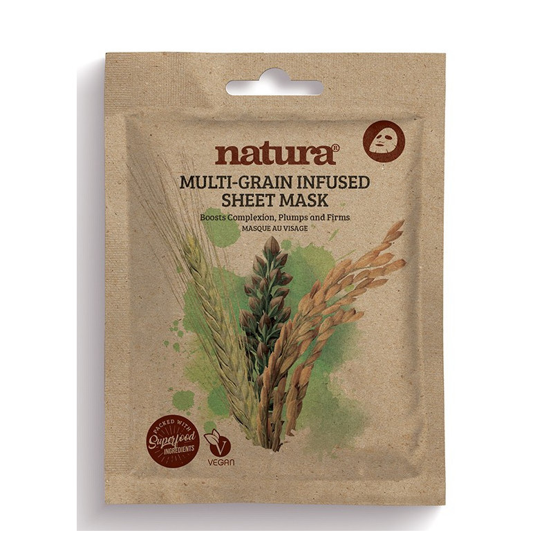 Natura Wielozbożowa Nasączona Maseczka w Płachcie (22ml)