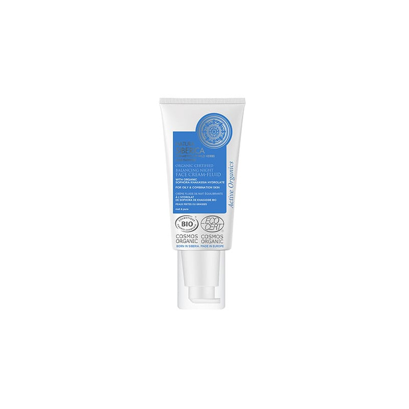 Natura Siberica Równoważący Nocny Krem-Fluid do Twarzy (50ml)