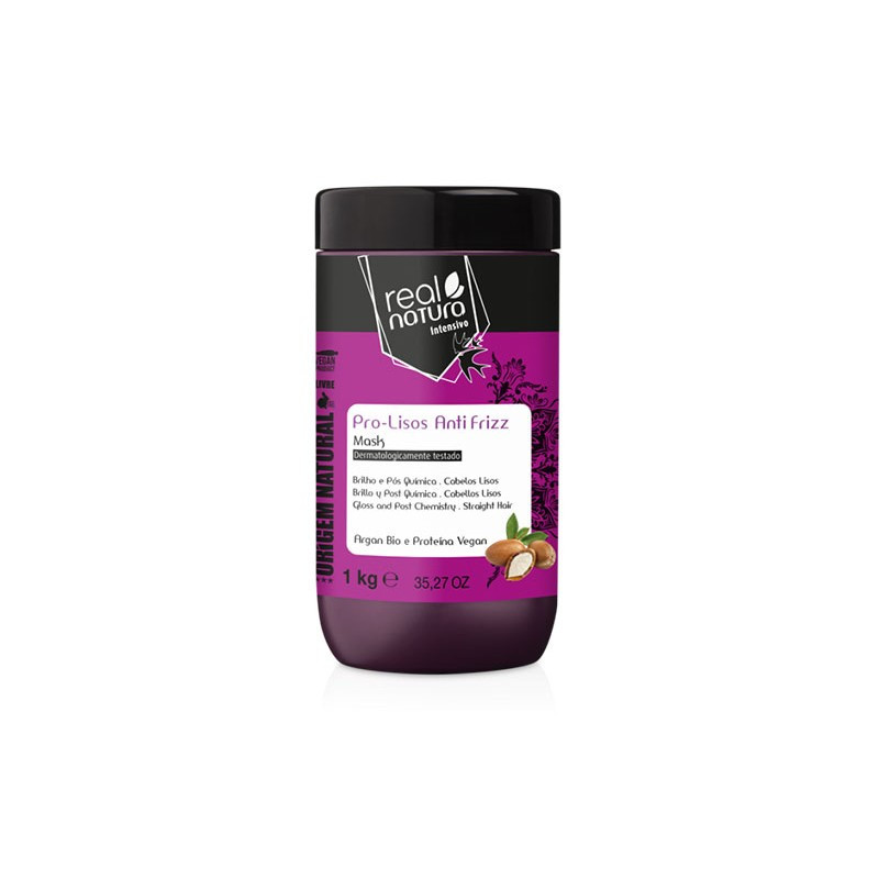 Real Natura Pro-Lisos Przeciw Puszeniu się Maska Arganowa (1Kg)