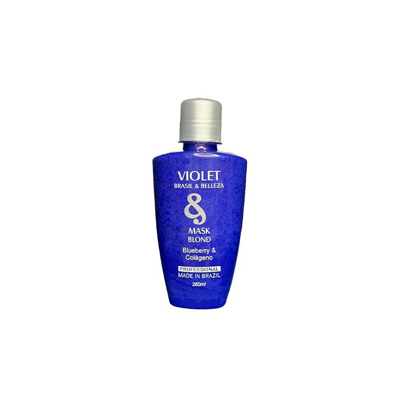 Brasil & Belleza Fioletowa Maska Blond z Borówką i Kolagenem (260ml)