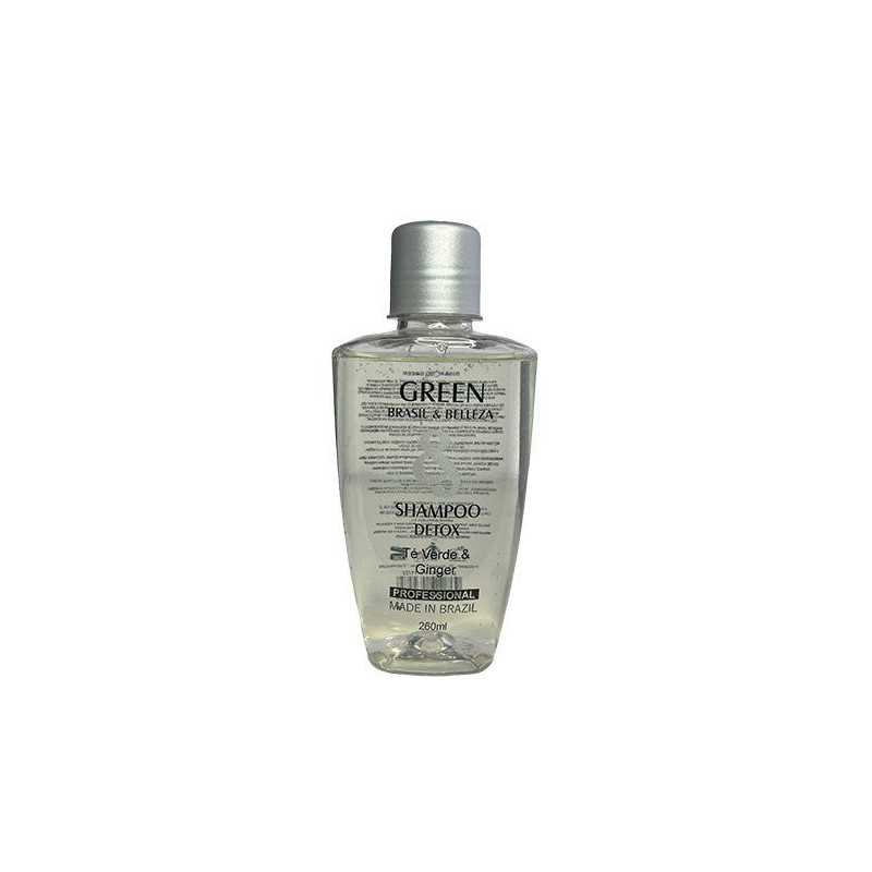 Brasil & Belleza Zielona Herbata i Imbir Szampon Detoksykujący Bez Soli (260ml)